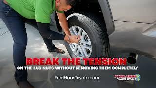 Fred Haas Toyota World  All-New Toyota Tundra - Fixing a Flat Tire
