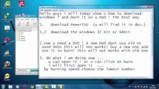 How to download windows 7 and burn  it to DVD  the best way 