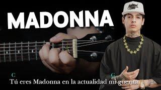 Madonna - Natanael Cano X Oscar Maydon  Tutorial GUITARRA Acústica  Letra y Acordes  GuitarEP