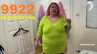 BBW ADELESEXYUK DOING A QUICK ADVERT ABOUT CLOTHES HAUL TRY ON 9922