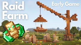 EASY RAID FARM  Minecraft Tutorial  Java 1.20.4