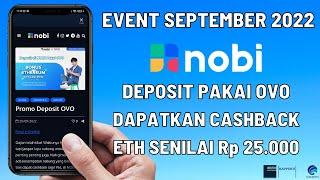 Event NOBI September 2022  Deposit Pakai OVO Dapat Cashback Rp25.000
