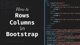 How to use bootstrap rows and columns in HTML  Learn HTML & CSS  Responsive Web Design