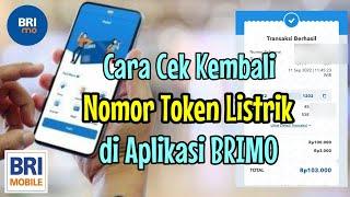 Cara melihat riwayat pembelian listrik di brimo  Cara cek nomor token listrik yang hilang di brimo