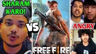 ️ BIG CONTROVERSY- All YouTubers react on TSG Ritik Vs Free Fire Garena  Two Side Gamers