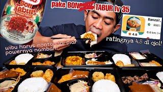 BANZAI MUKBANG 6 BOX NASI KOTAK JEPANG KEKINIAN ratingnya 48 PAKE BON TABUR LV 35