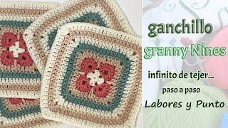 Granny Nines a ganchillo o crochet- Labores y Punto