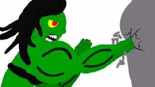 She-Hulk Trains On The Punching Bag Endurance Training ANIMATION