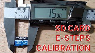 3D Printer E-Steps Calibration Using only an SD Card. No Octoprint or Pronterface Needed Ender 3 v2