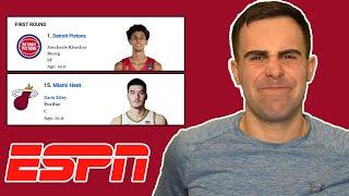 Reacting to ESPNs New 2024 Two Round NBA Mock Draft  JB #29