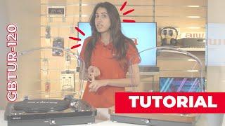 All In One Turntable Aiwa GBTUR-120  English Tutorial Video  Aiwa Europe