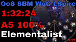 13224 A5 100% OoS SBM WoC LSpire Elementalist 3.17 PoE