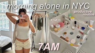 morning routine ALONE in NEW YORK 7AM routine ︎