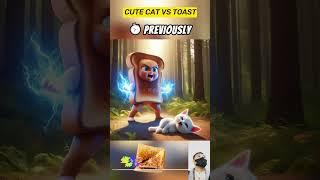 cute cat vs toast #cat #huh #funny #memes #catlover #animals #pets #kucing #cute #gato