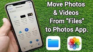 How to Move Photos and Videos From Files to Photos on iPhone