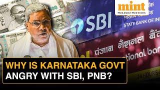 Karnataka Govt vs SBI & PNB Siddaramaiah Govt Suspends Transactions With SBI PNB  Find Out Why