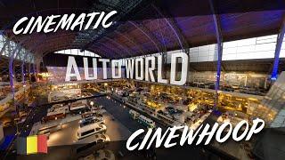 Cinewhoop cinematic fpv drone shot - Autoworld Brussels - 4K