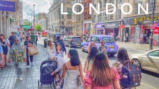 London City Walk in Summer  4K HDR Virtual Walking Tour around the City  London Walking Tour