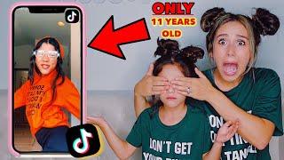 5 YEAR OLD REACTS TO SISTERS TIK TOKS **EXPOSED**  Familia Diamond