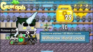 25 WLS TO 127 WLS HOW?  Growtopia