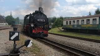 Die Fichtelbergbahn im Sommer 2023  Teil 2  von Cranzahl nach Oberwiesenthal