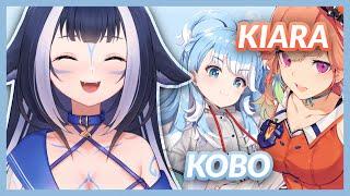 Lily reacts to Kiara and Kobo from Hololive