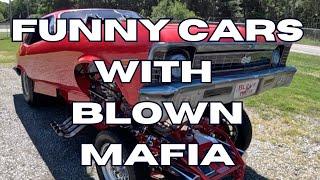 FUNNY CARS WITH BLOWN MAFIA BIG BLOCK CHEVY WITH TWIN TURBO