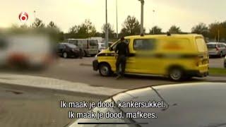 Ik maak je dood Ruzie bij een tankstation  Wegmisbruikers.