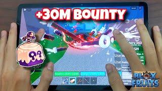 DOUGH Mobile Bounty Hunting With Handcam  Blox Fruit