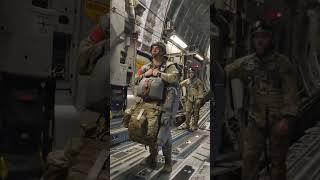 C 17 Approach on Sicily DZ Jumpmaster Giving Jump Commands