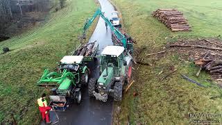 Holz 2021  3x Deutz  Fendt  Rückewagen