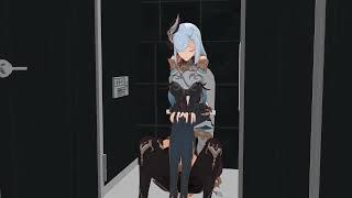 【MMD】requestShenhe farts in the toilet ［girl fart animation］