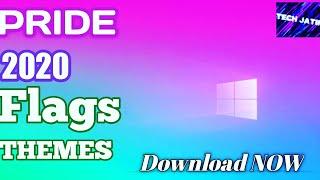 how to download and install Pride 2020 flags themeTECHJATIN