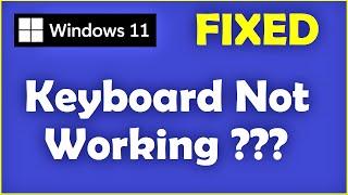 Keyboard Not Working in Windows 11  How to Fix Keyboard Not Detecting Problem