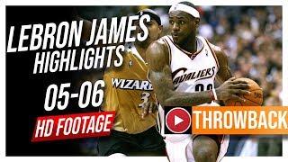 LeBron James THROWBACK 2005-2006 Cavaliers Season Highlights ᴴᴰ  31.4 PPG Young King