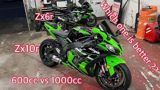 ZX6R VS ZX10R WATCH THIS VIDEO BEFORE YOU BUY EITHER ONE