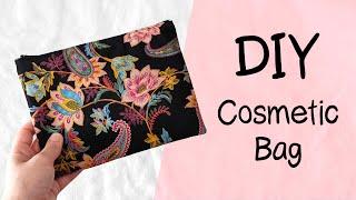 DIY *easy* COSMETIC BAG  UPCYCLED