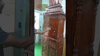 Teak wood poojai mandir பூஜை மண்டபம்Wooden Temple #mandir