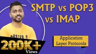 SMTP vs POP3 vs IMAP with real life example  All in 1  Application layer Protocols