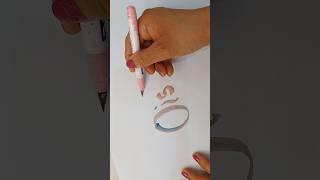 Blending Colours Calligraphy️ #shorts #ytshorts #calligraphystyles