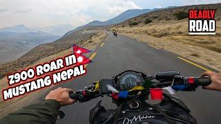 Z900 Rocket Mode on Deadly Road of Mustang Nepal - Jomsom to Muktinath - Ep4