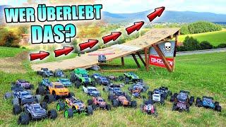 Welches RC AUTO fliegt am WEITESTEN? - XXL WEITSPRUNG CONTEST