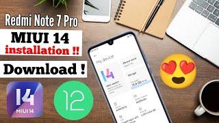 Redmi Note 7 Pro MIUI 14 installation Guide Download & install MIUI New Update Ft- Violet