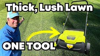 For A THICK & LUSH Lawn DO THIS  Featuring Sun Joe Scarifier & Dethatcher AJ801E