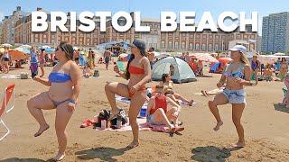 4K - Beach Walk BRISTOL BEACH MAR DEL PLATA December 2022 Nice Day