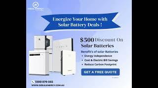 Solar Batteries Offer -  Ozeal Energy - Solar Panel Company in Sydney - Australia
