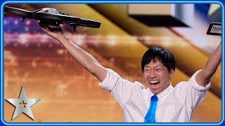 Tani gives LONGEST audition in HISTORY with drone tricks  Auditions  BGT 2024