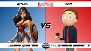 MultiVersus Mayhem 5 Winners Quarters Ritual Wonder Woman vs Zoo Morty MultiVersus Tournament