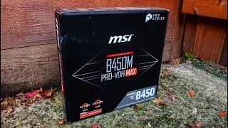 MSI B450M PRO-VDH MAX Ryzen 3000 Ready Motherboard Unboxing