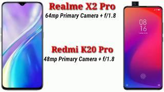 Realme X2 Pro vs Redmi k20 pro  Camera Battery Performance Price Comparison